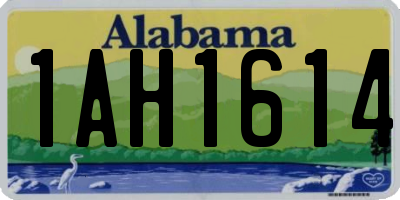 AL license plate 1AH1614