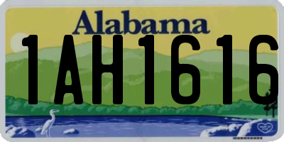 AL license plate 1AH1616