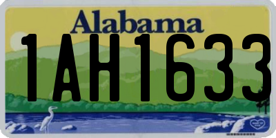 AL license plate 1AH1633
