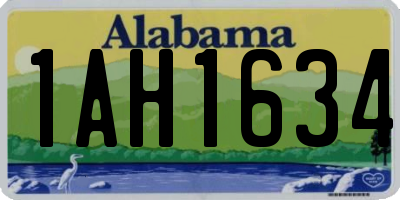 AL license plate 1AH1634