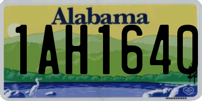 AL license plate 1AH1640