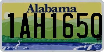 AL license plate 1AH1650