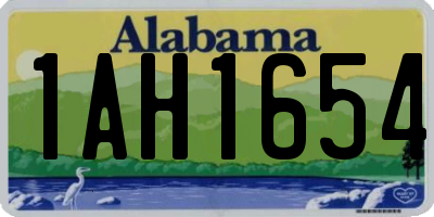 AL license plate 1AH1654