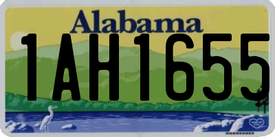 AL license plate 1AH1655