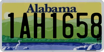 AL license plate 1AH1658