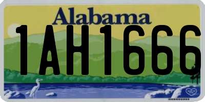 AL license plate 1AH1666