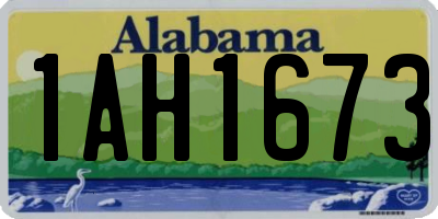 AL license plate 1AH1673
