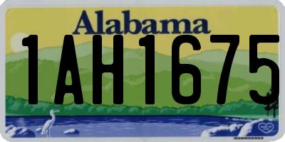 AL license plate 1AH1675