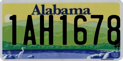 AL license plate 1AH1678