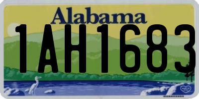 AL license plate 1AH1683