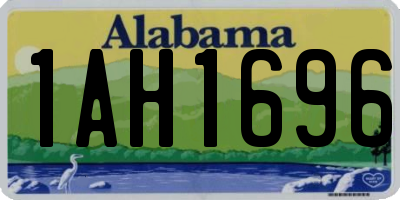 AL license plate 1AH1696