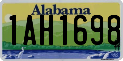 AL license plate 1AH1698