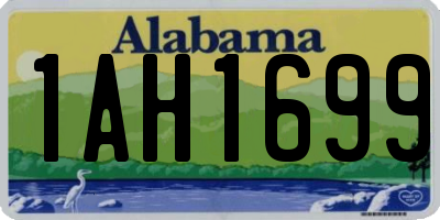 AL license plate 1AH1699