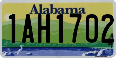 AL license plate 1AH1702
