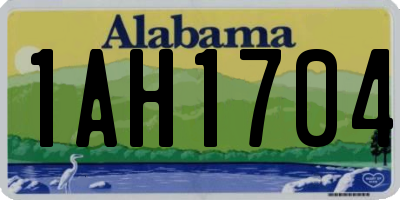 AL license plate 1AH1704