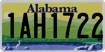 AL license plate 1AH1722