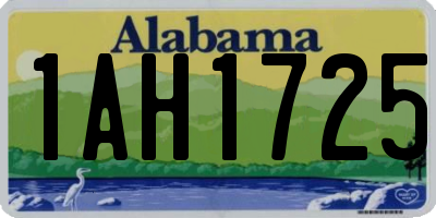 AL license plate 1AH1725