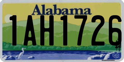 AL license plate 1AH1726