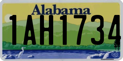 AL license plate 1AH1734