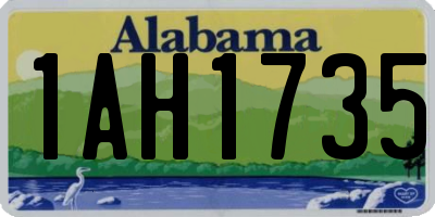 AL license plate 1AH1735