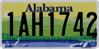AL license plate 1AH1742