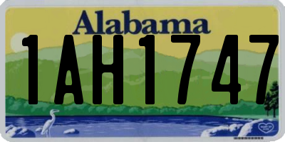 AL license plate 1AH1747