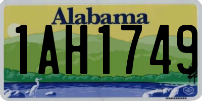 AL license plate 1AH1749