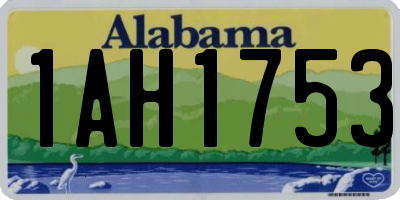 AL license plate 1AH1753