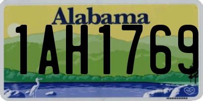 AL license plate 1AH1769