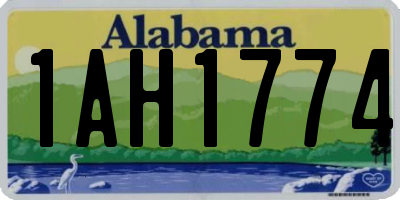 AL license plate 1AH1774