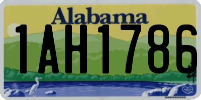 AL license plate 1AH1786