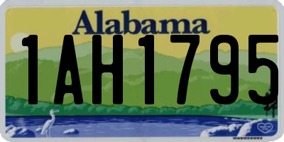 AL license plate 1AH1795