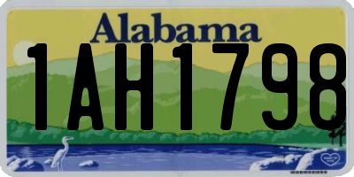 AL license plate 1AH1798