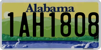 AL license plate 1AH1808