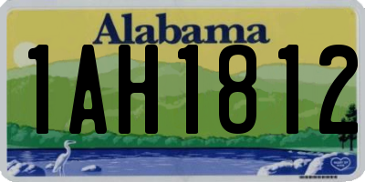 AL license plate 1AH1812