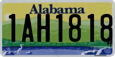 AL license plate 1AH1818