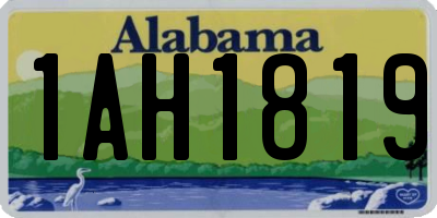 AL license plate 1AH1819