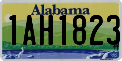 AL license plate 1AH1823