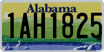 AL license plate 1AH1825