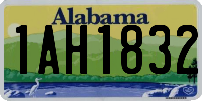 AL license plate 1AH1832