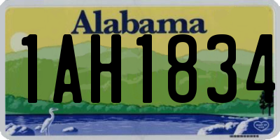 AL license plate 1AH1834