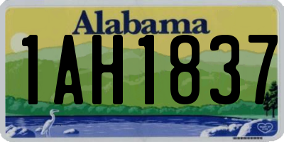 AL license plate 1AH1837