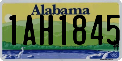 AL license plate 1AH1845