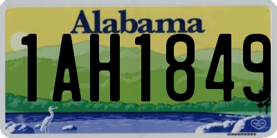AL license plate 1AH1849
