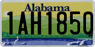 AL license plate 1AH1850