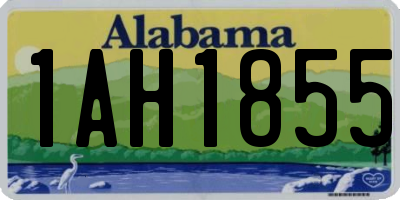 AL license plate 1AH1855