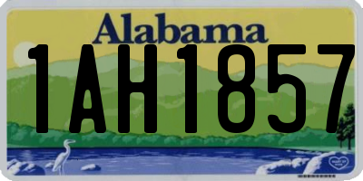 AL license plate 1AH1857