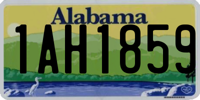 AL license plate 1AH1859