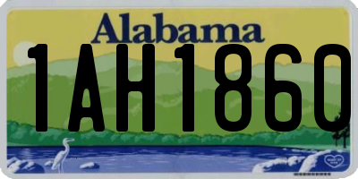 AL license plate 1AH1860