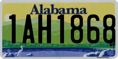 AL license plate 1AH1868